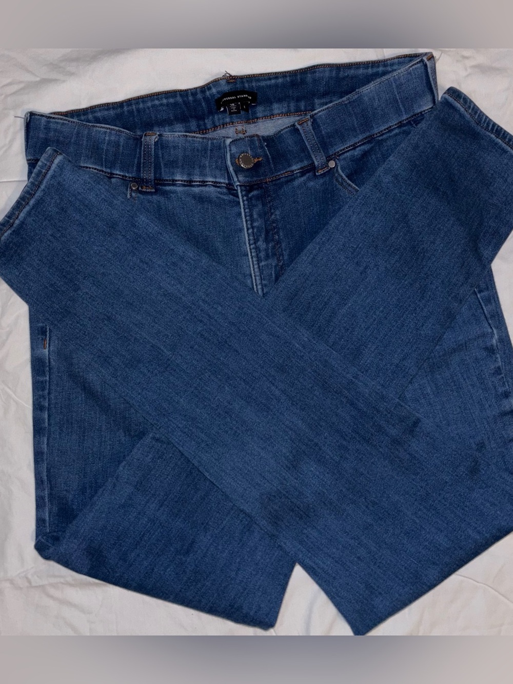 Universal Standard Dark Blue Straight-Leg Jeans